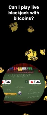 Bitcoin blackjack live