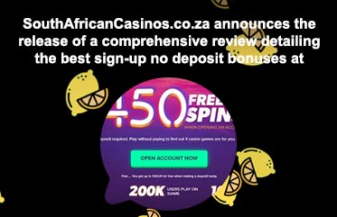 Slots free spins no deposit required South African
